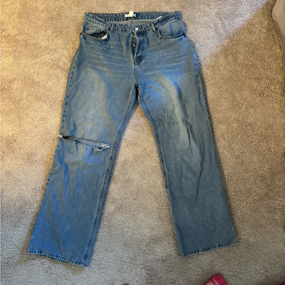 Wide leg jeans/boyfriend style